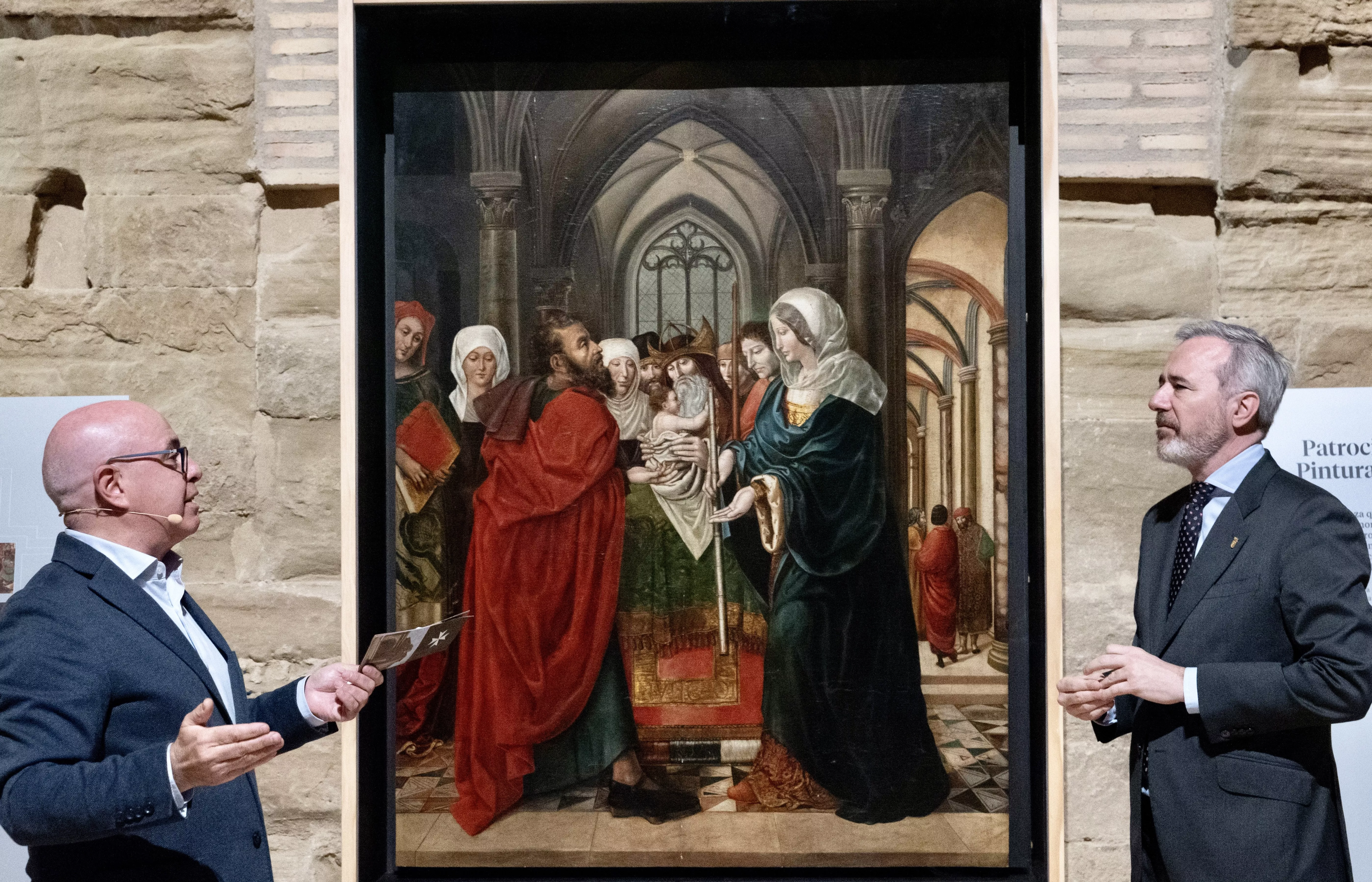 Bienes culturales expuestos en el Monasterio de Sijena.