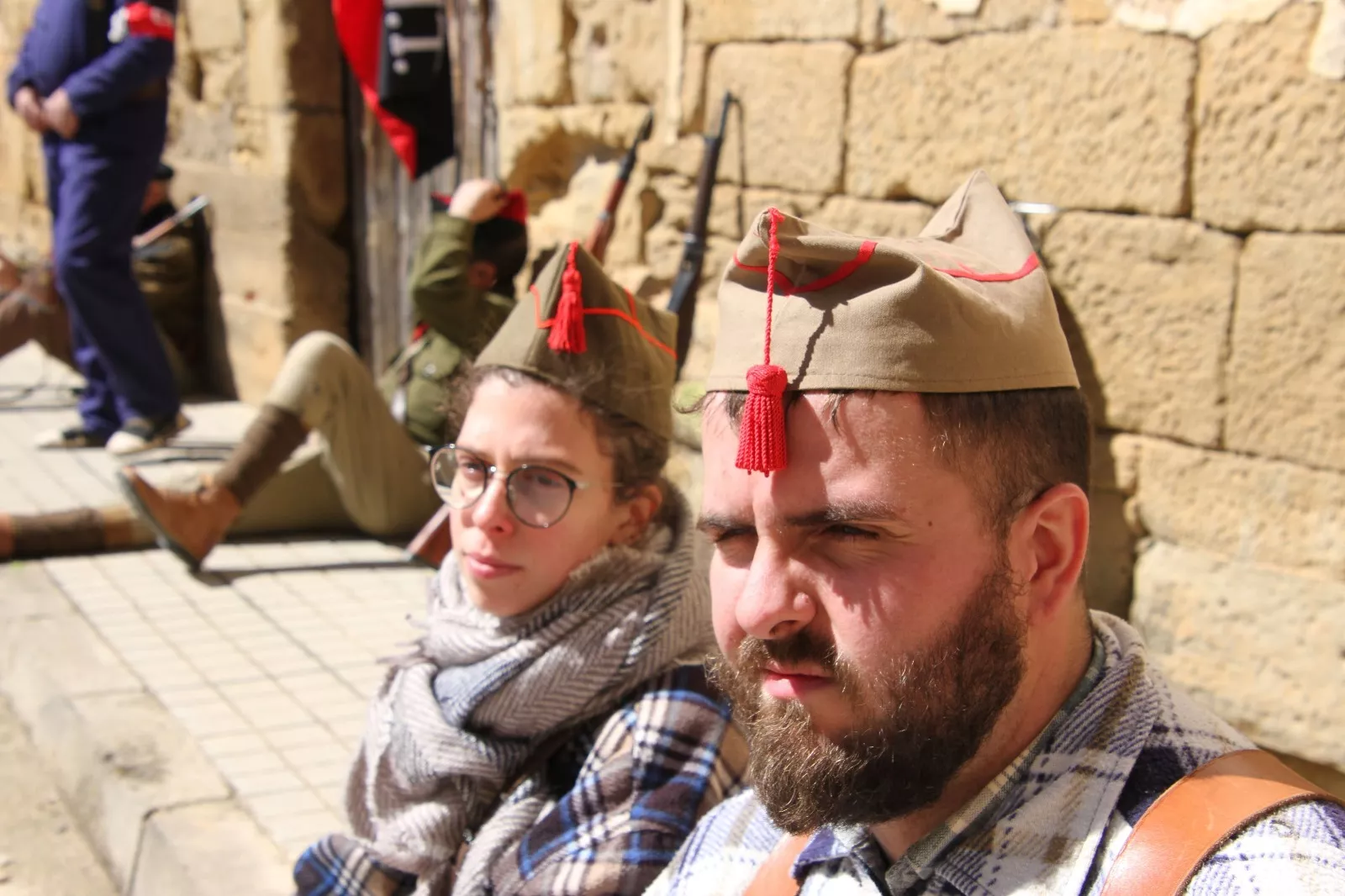 Recreación histórica en Siétamo. Foto Carlos Neofato