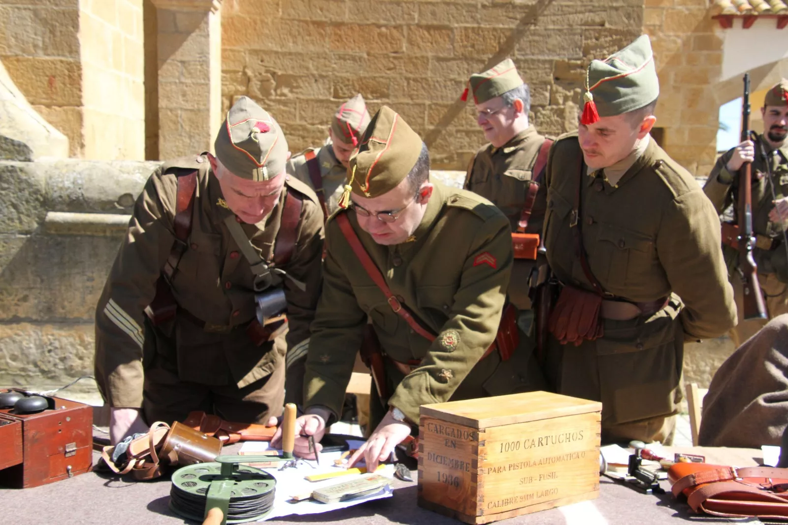 Recreación histórica en Siétamo. Foto Carlos Neofato