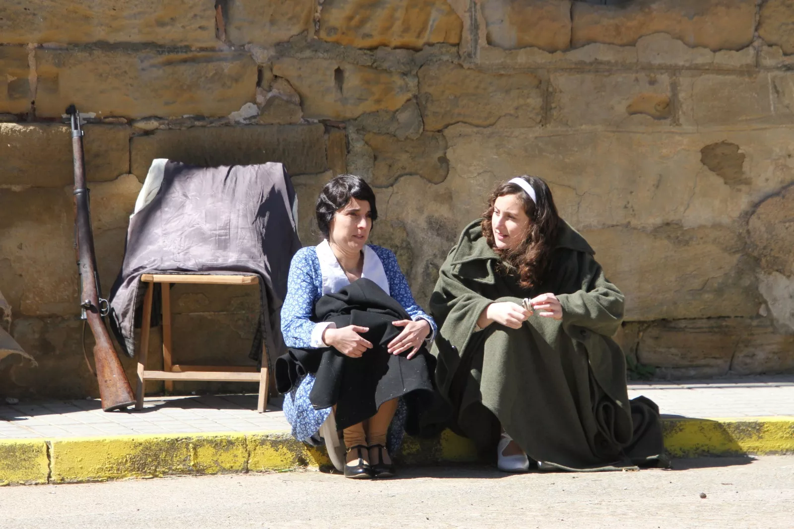 Recreación histórica en Siétamo. Foto Carlos Neofato