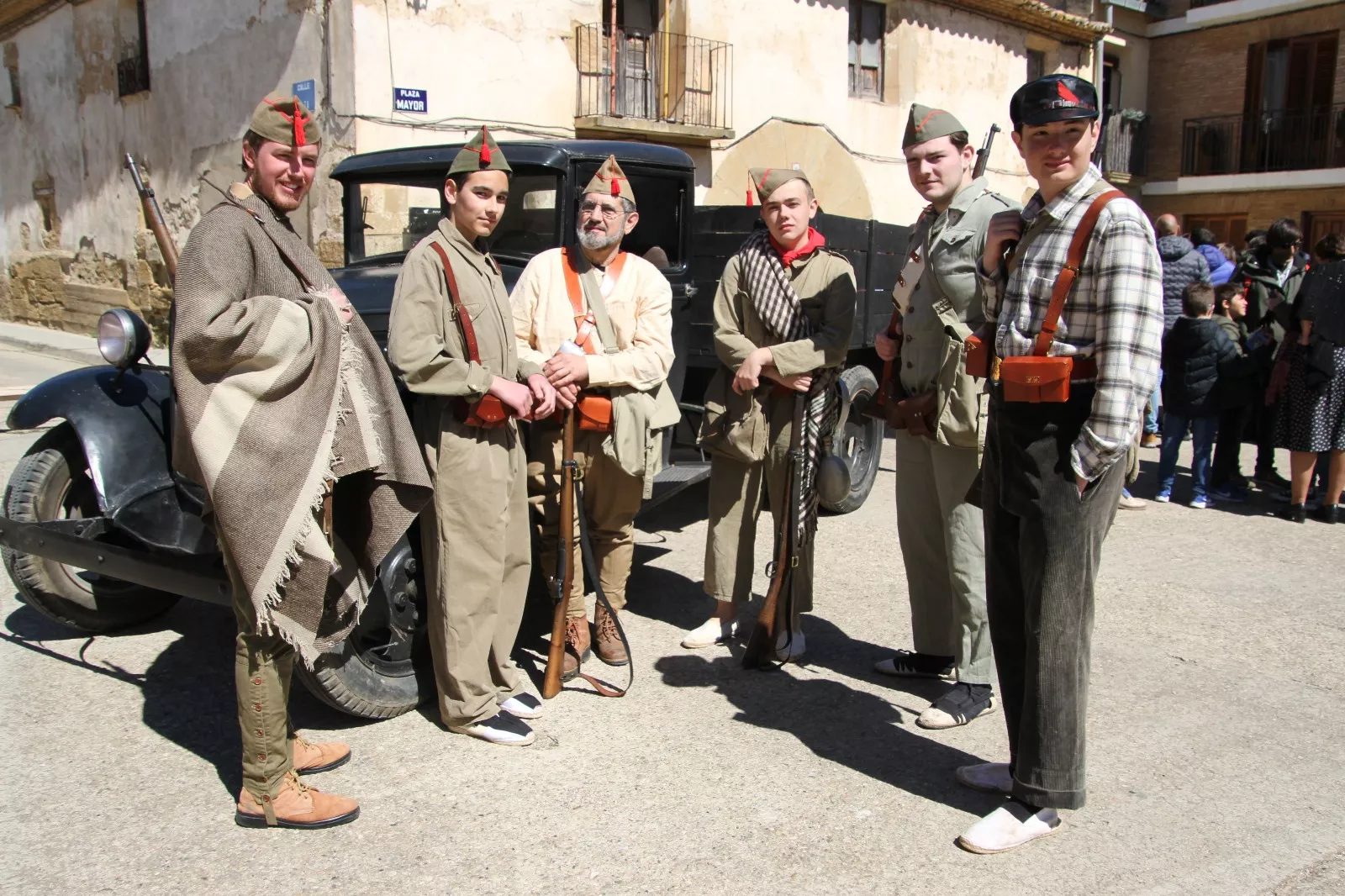 Recreación histórica en Siétamo. Foto Carlos Neofato