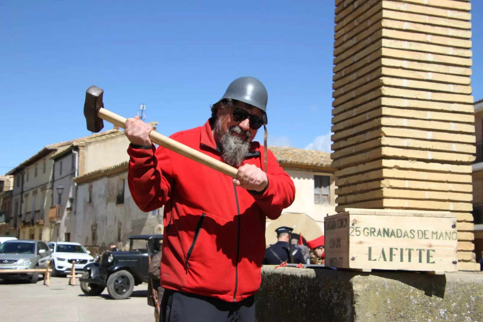 Recreación histórica en Siétamo. Foto Carlos Neofato