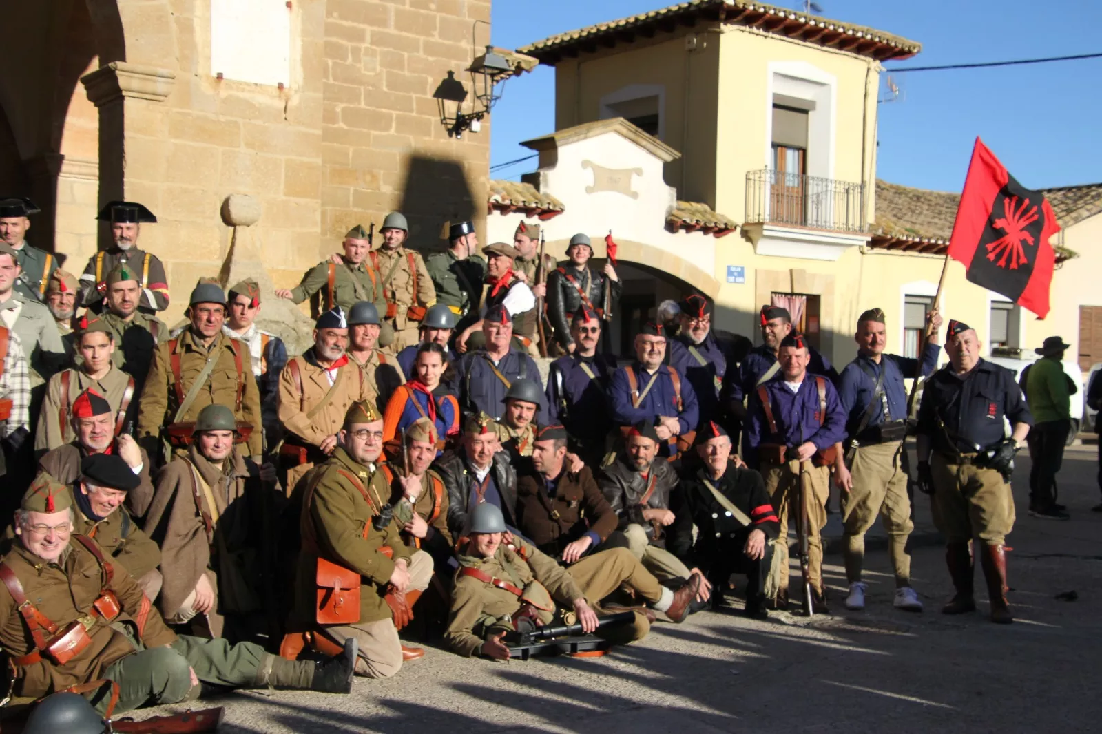Recreación histórica en Siétamo. Foto Carlos Neofato