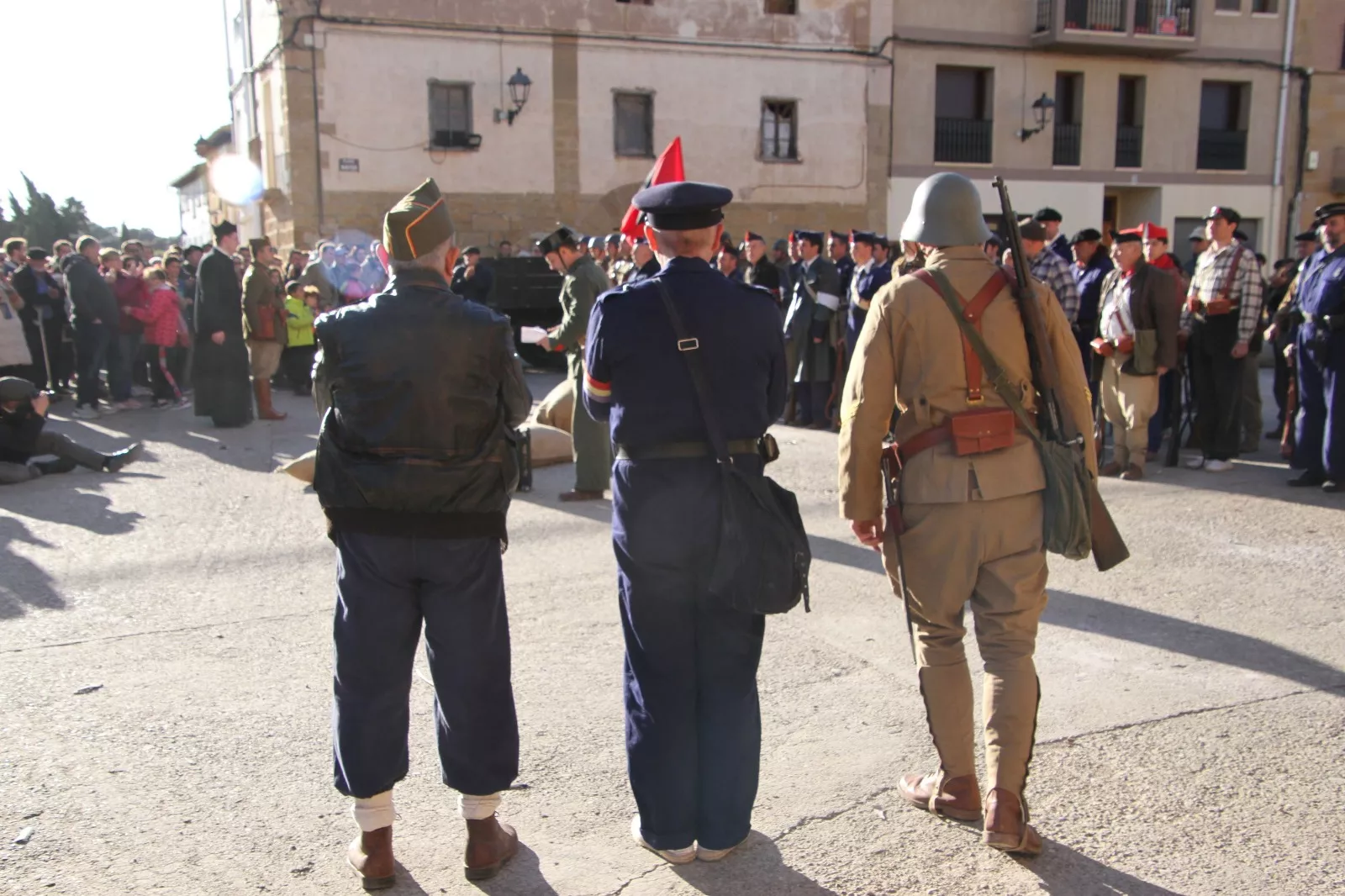 Recreación histórica en Siétamo. Foto Carlos Neofato