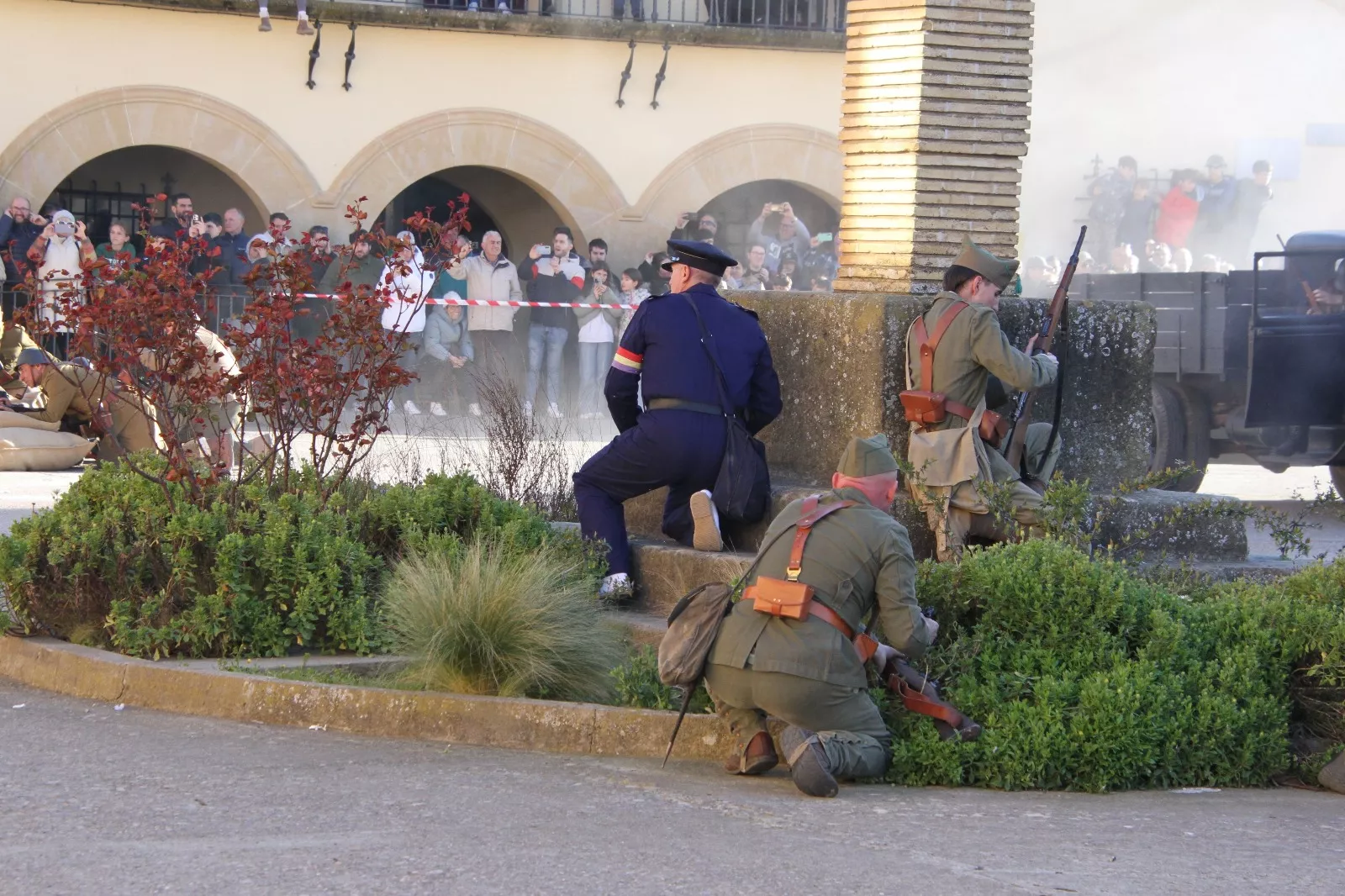 Recreación histórica en Siétamo. Foto Carlos Neofato