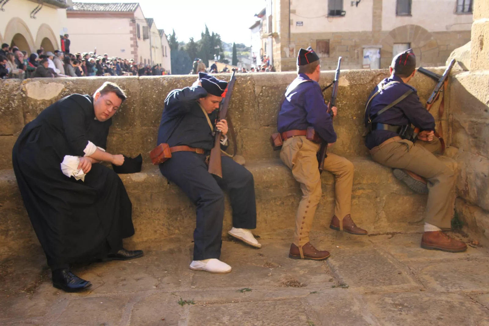 Recreación histórica en Siétamo. Foto Carlos Neofato