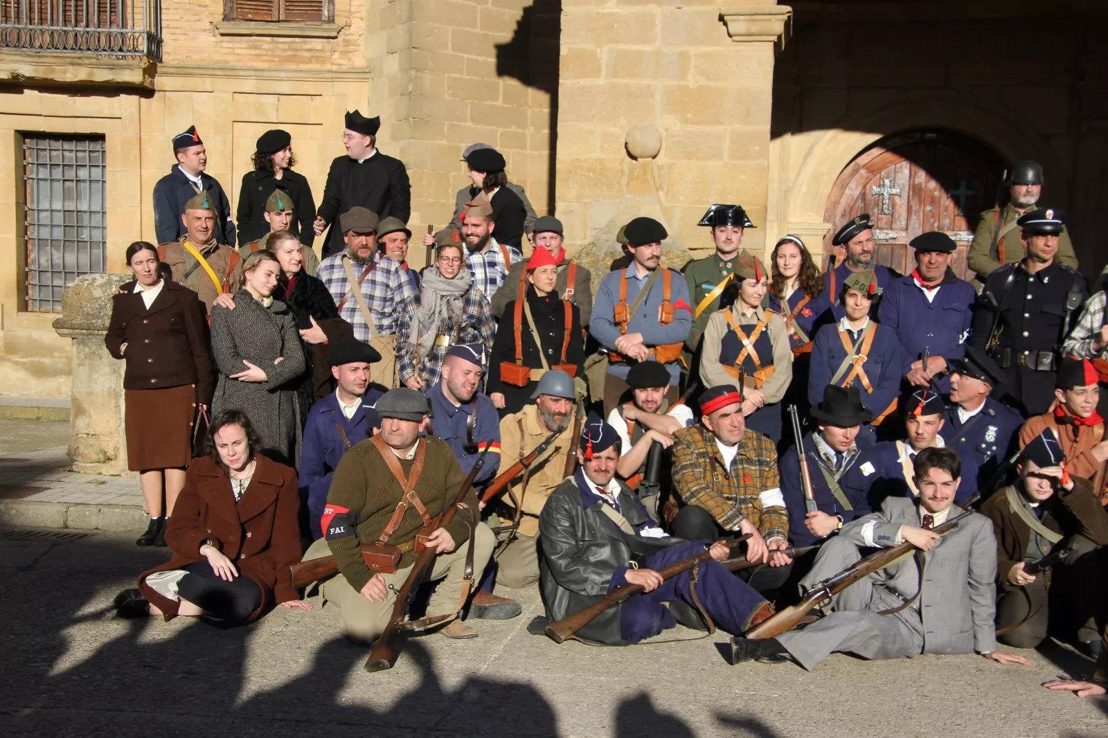 Recreación histórica en Siétamo. Foto Carlos Neofato