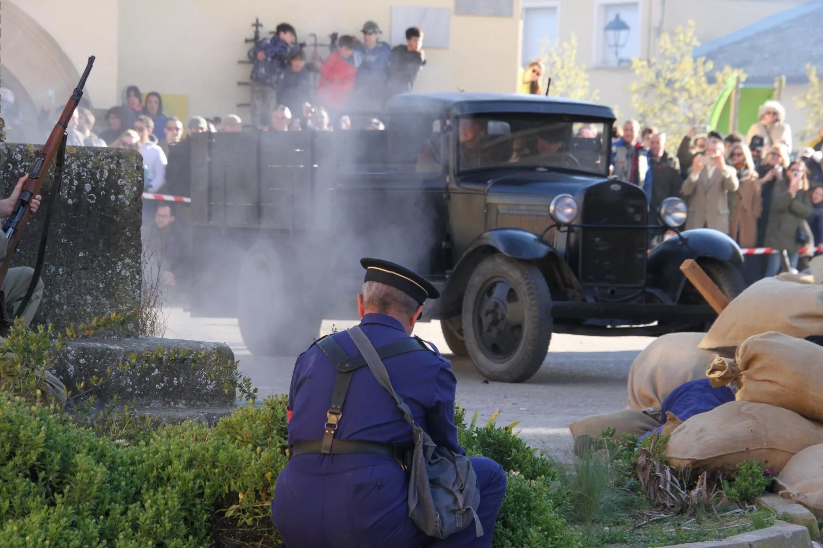 Recreación histórica en Siétamo. Foto Carlos Neofato