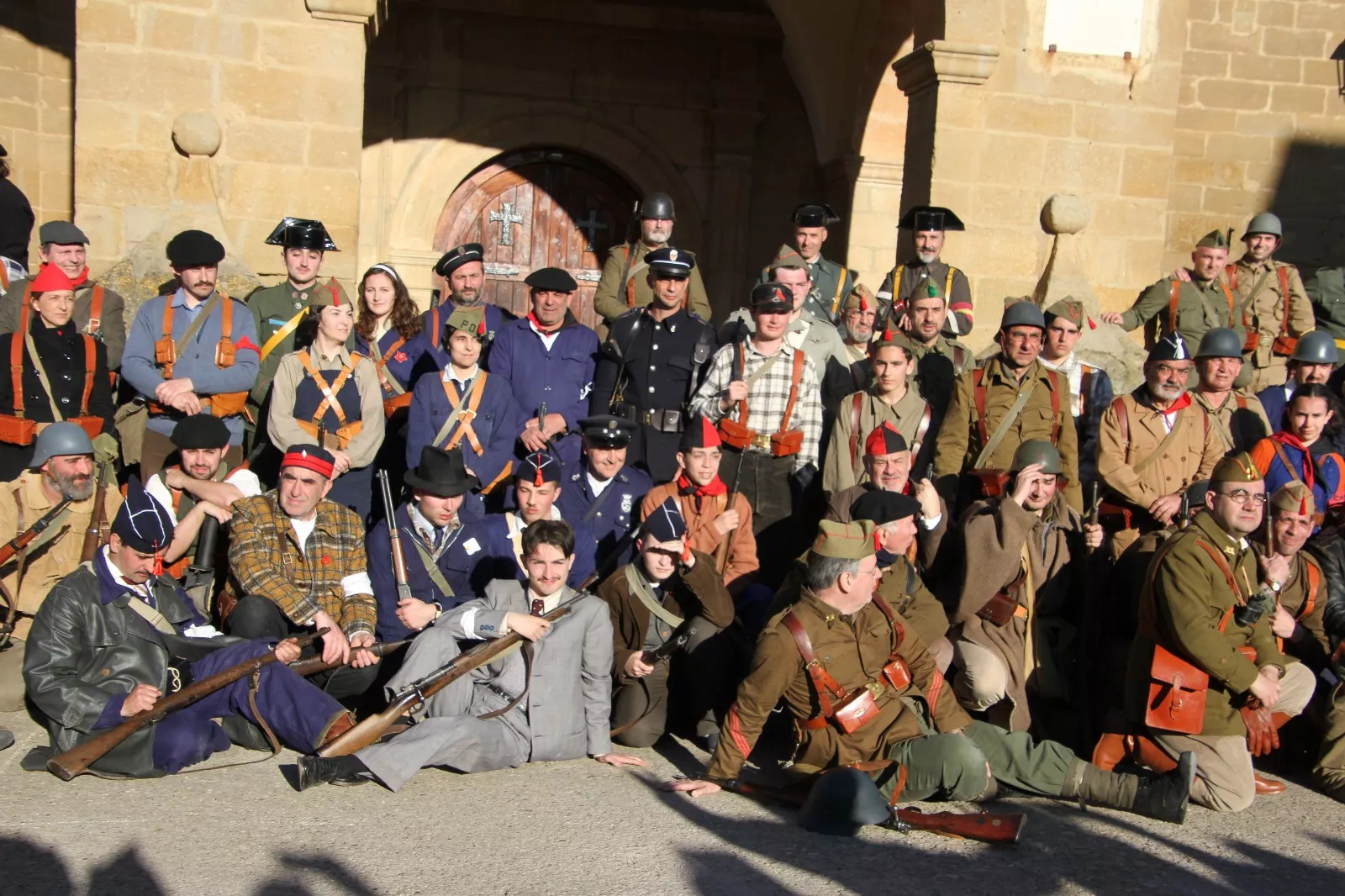 Recreación histórica en Siétamo. Foto Carlos Neofato