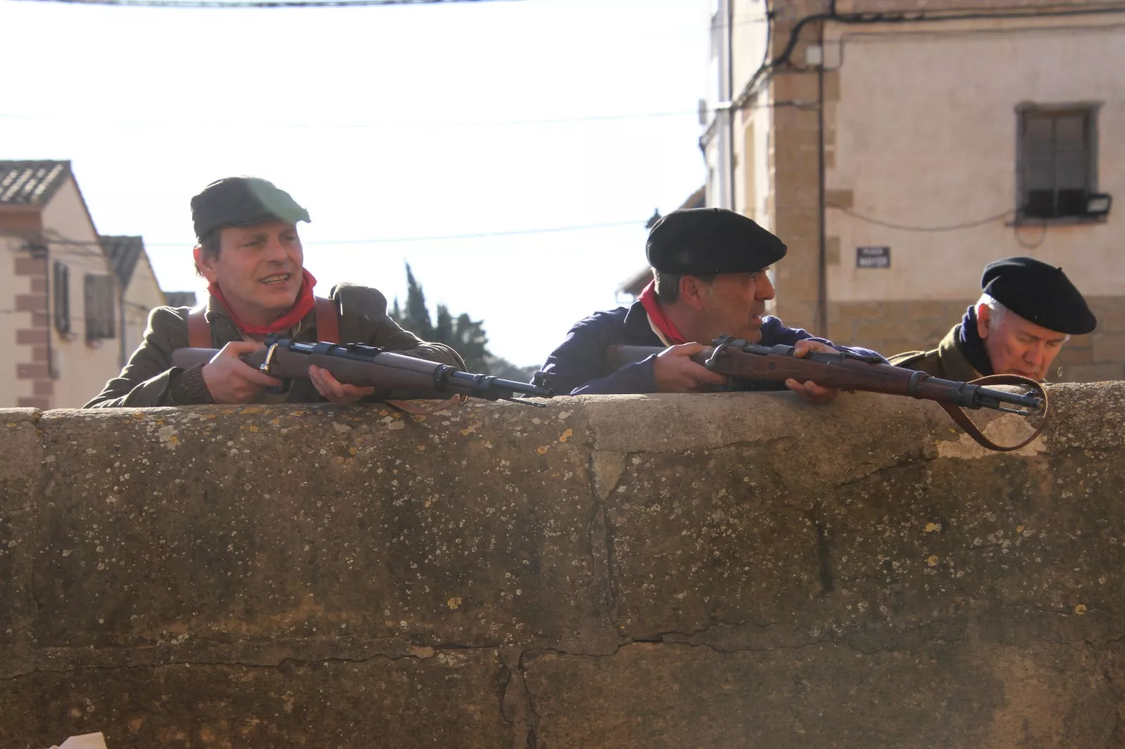 Recreación histórica en Siétamo. Foto Carlos Neofato