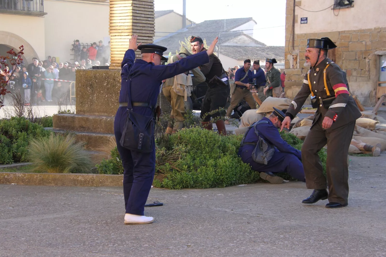 Recreación histórica en Siétamo. Foto Carlos Neofato