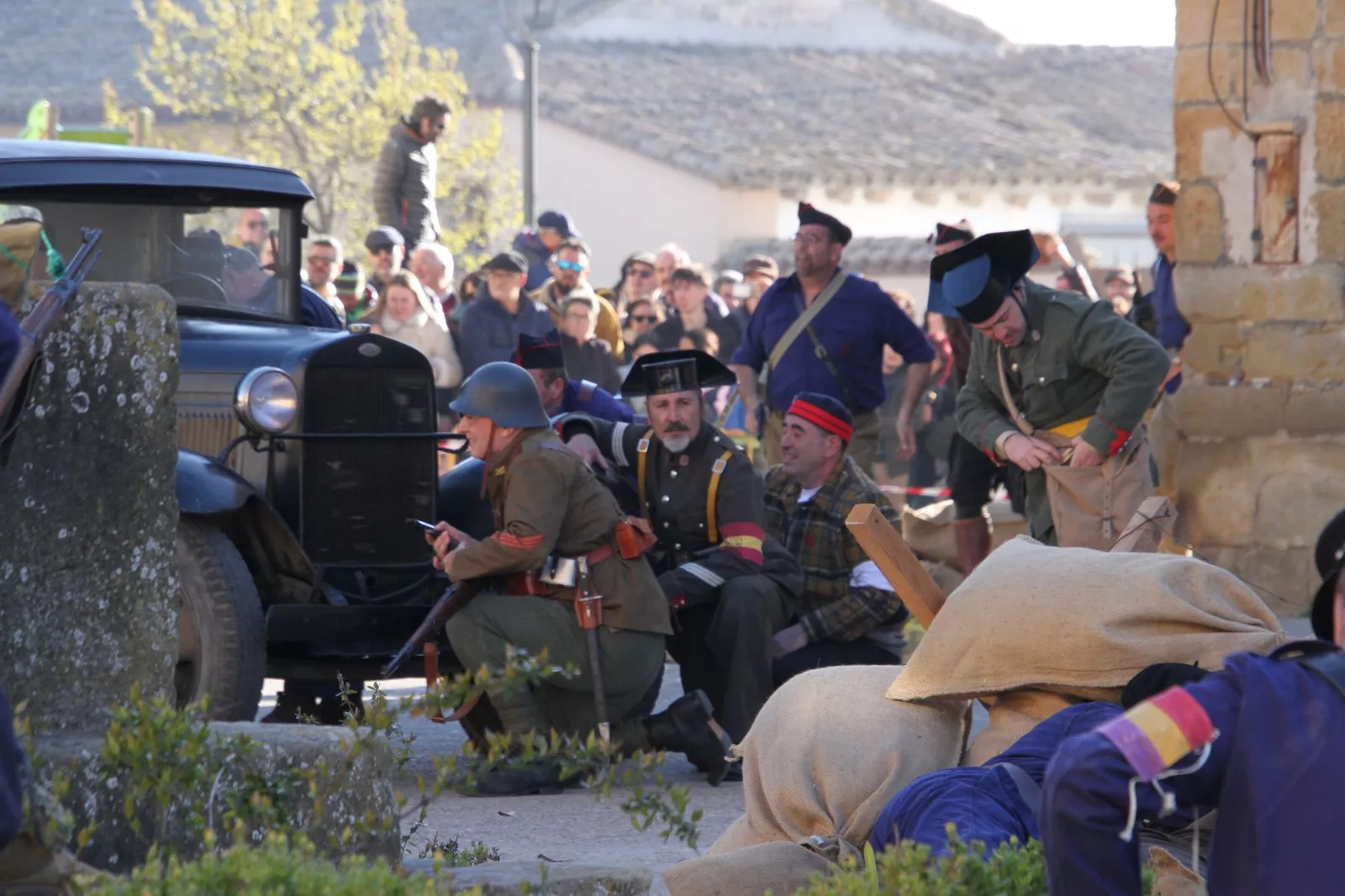 Recreación histórica en Siétamo. Foto Carlos Neofato