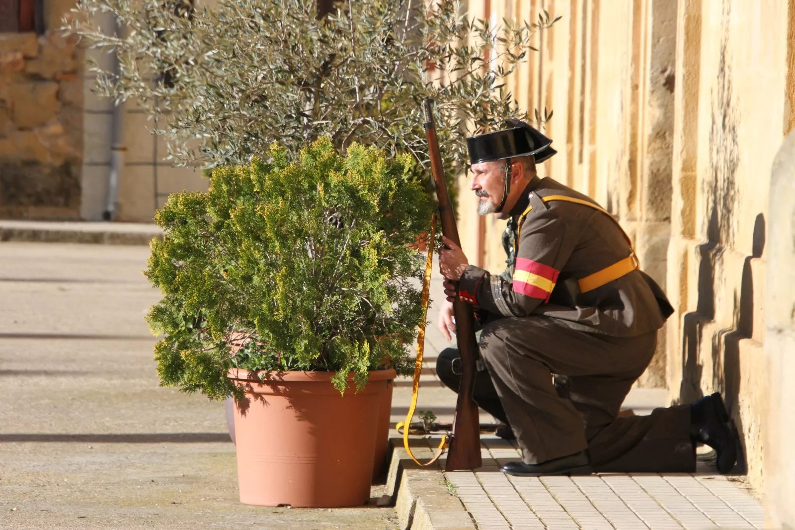 Recreación histórica en Siétamo. Foto Carlos Neofato