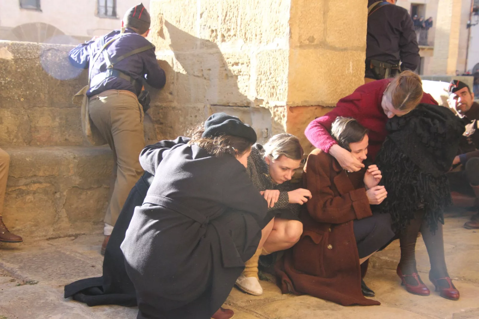 Recreación histórica en Siétamo. Foto Carlos Neofato