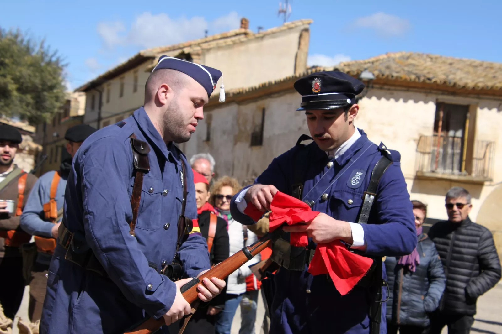 Recreación histórica en Siétamo. Foto Carlos Neofato