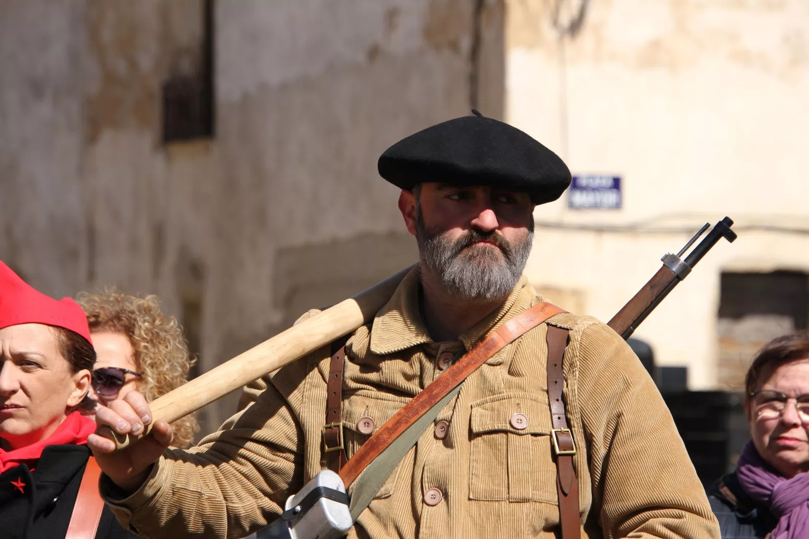 Recreación histórica en Siétamo. Foto Carlos Neofato
