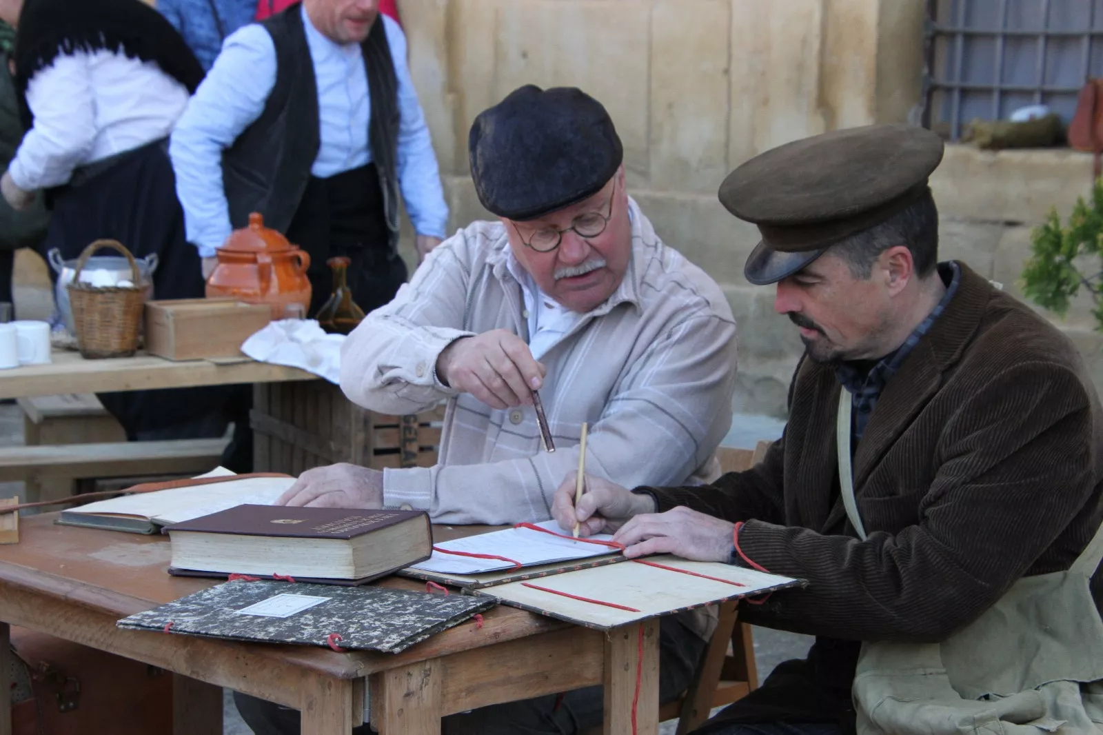 Recreación histórica en Siétamo. Foto Carlos Neofato
