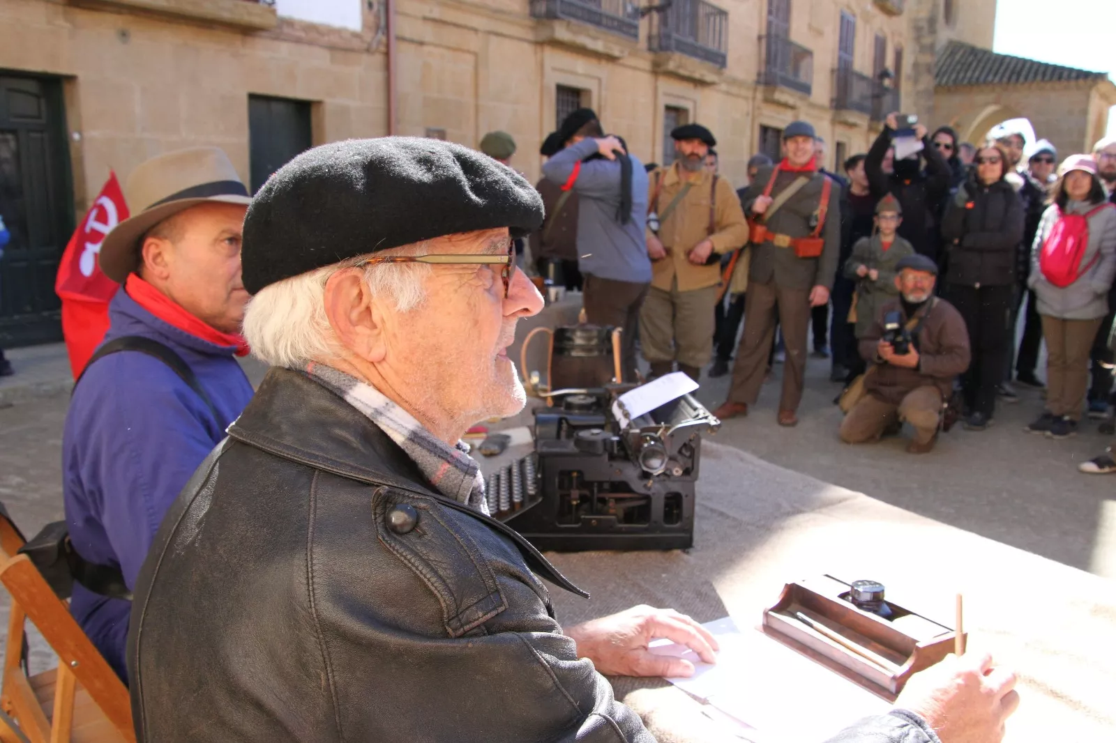 Recreación histórica en Siétamo. Foto Carlos Neofato