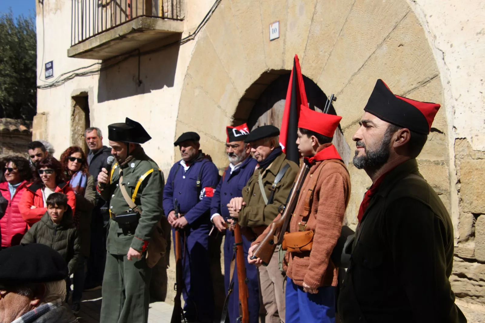 Recreación histórica en Siétamo. Foto Carlos Neofato