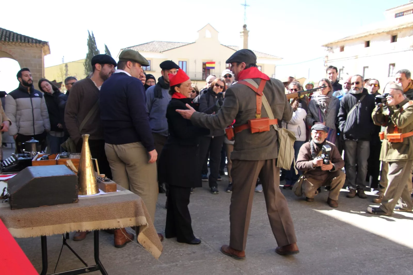 Recreación histórica en Siétamo. Foto Carlos Neofato