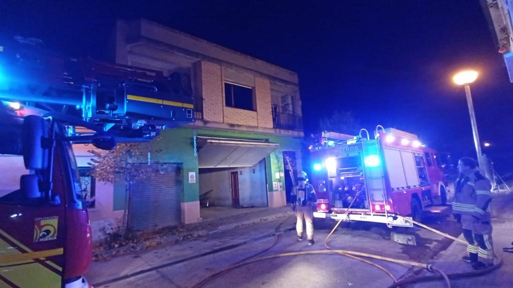 Incendio en la vivienda unifamiliar de Monzón