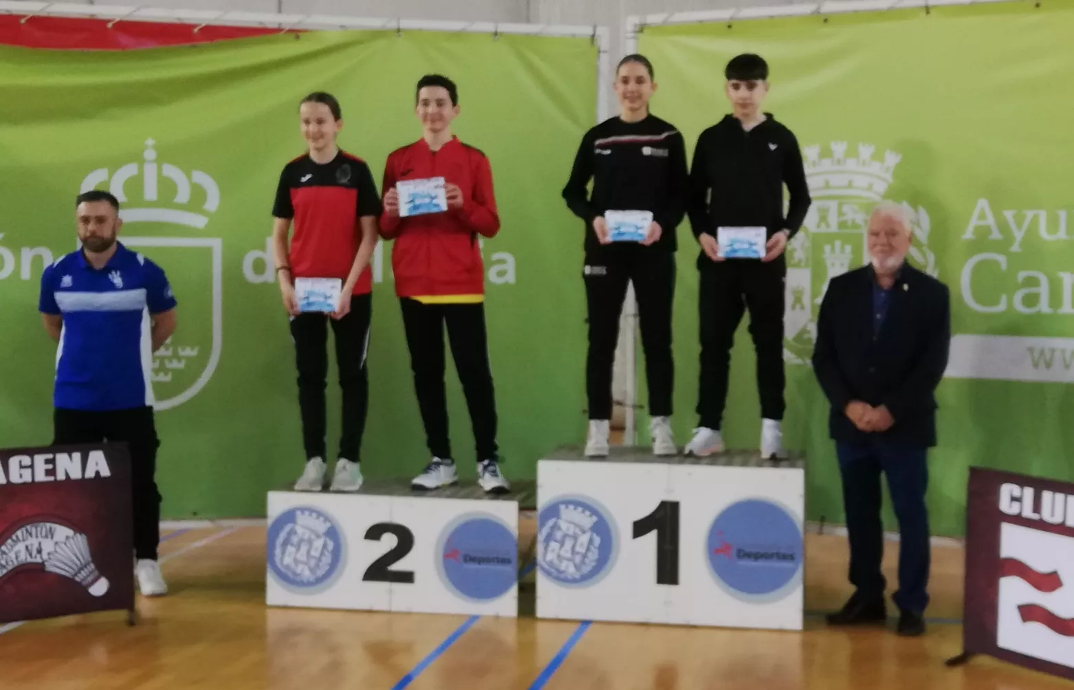 Hugo Gállego y María Casales, campeones de dobles mixtos Sub-15