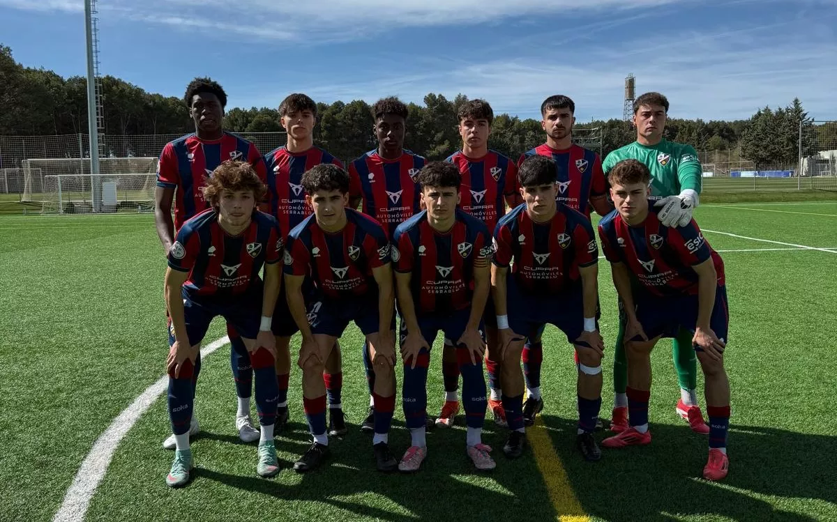 Once del Huesca DHJ ante el Mercantil.