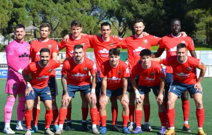 Once del Fraga ante el Caspe. 