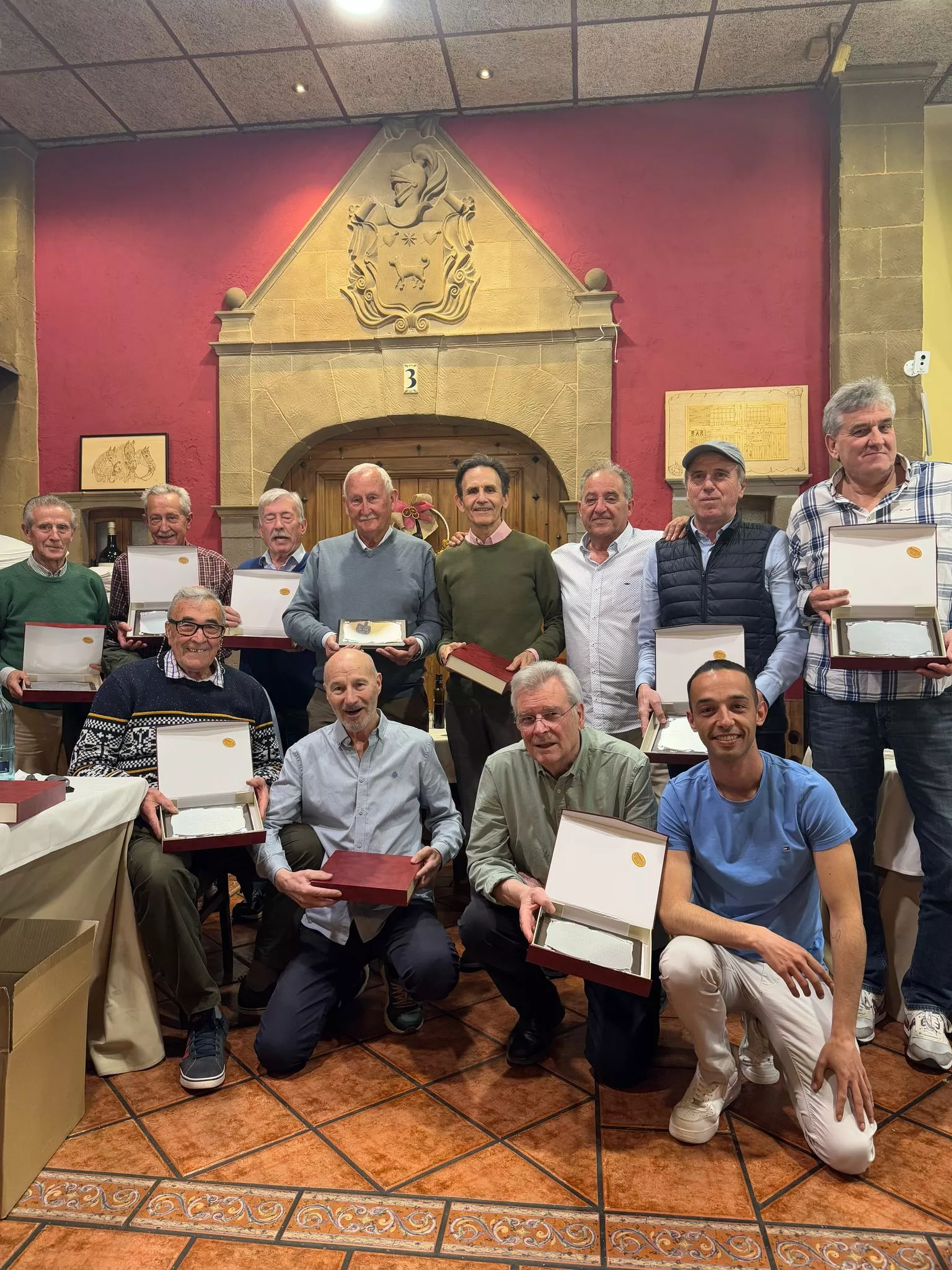 Foto de grupo de los homenajeados.