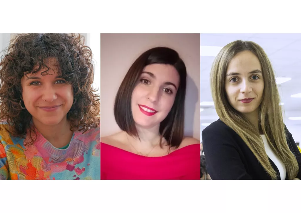 Andrea Ariño, Alicia Otero y María Mateo.