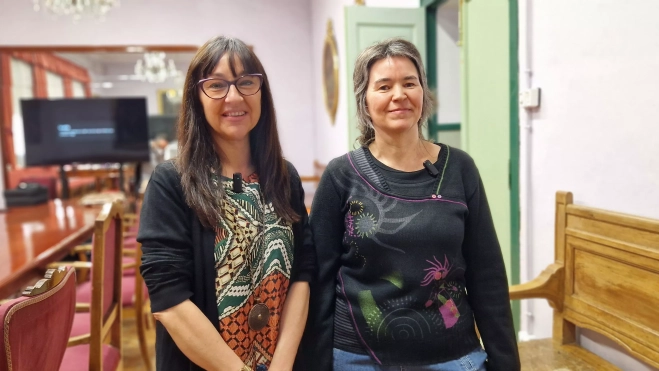 María Costa y María Escartín. Foto Myriam Martínez María Costa y María Escartín. Foto Myriam Martínez