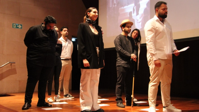 Representación teatral en la DPH. Foto: Carlos Neofato Representación teatral en la DPH. Foto: Carlos Neofato