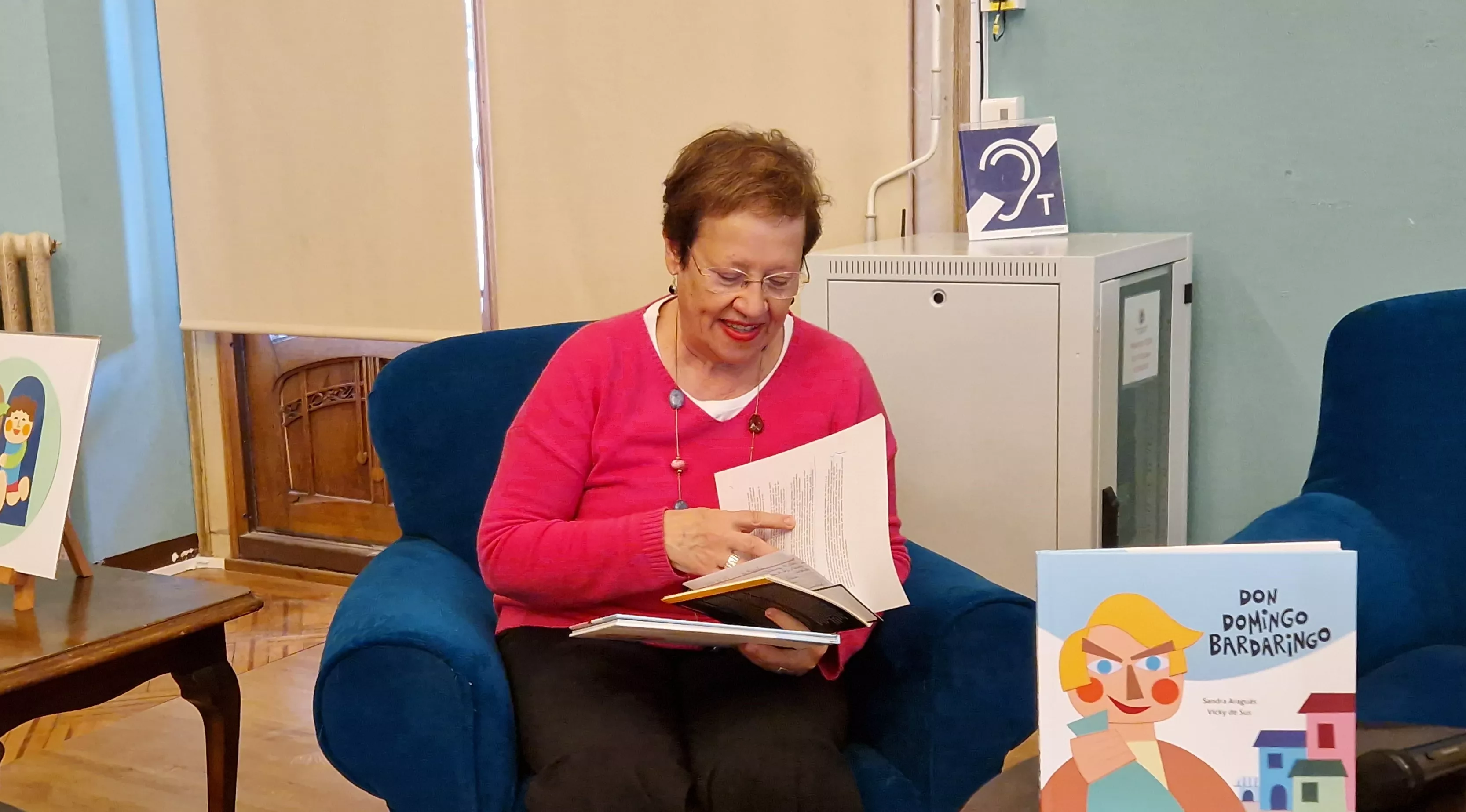 Charo Ochoa, en la presentación de Don Domingo Bardaringo. Foto Myriam Martínez