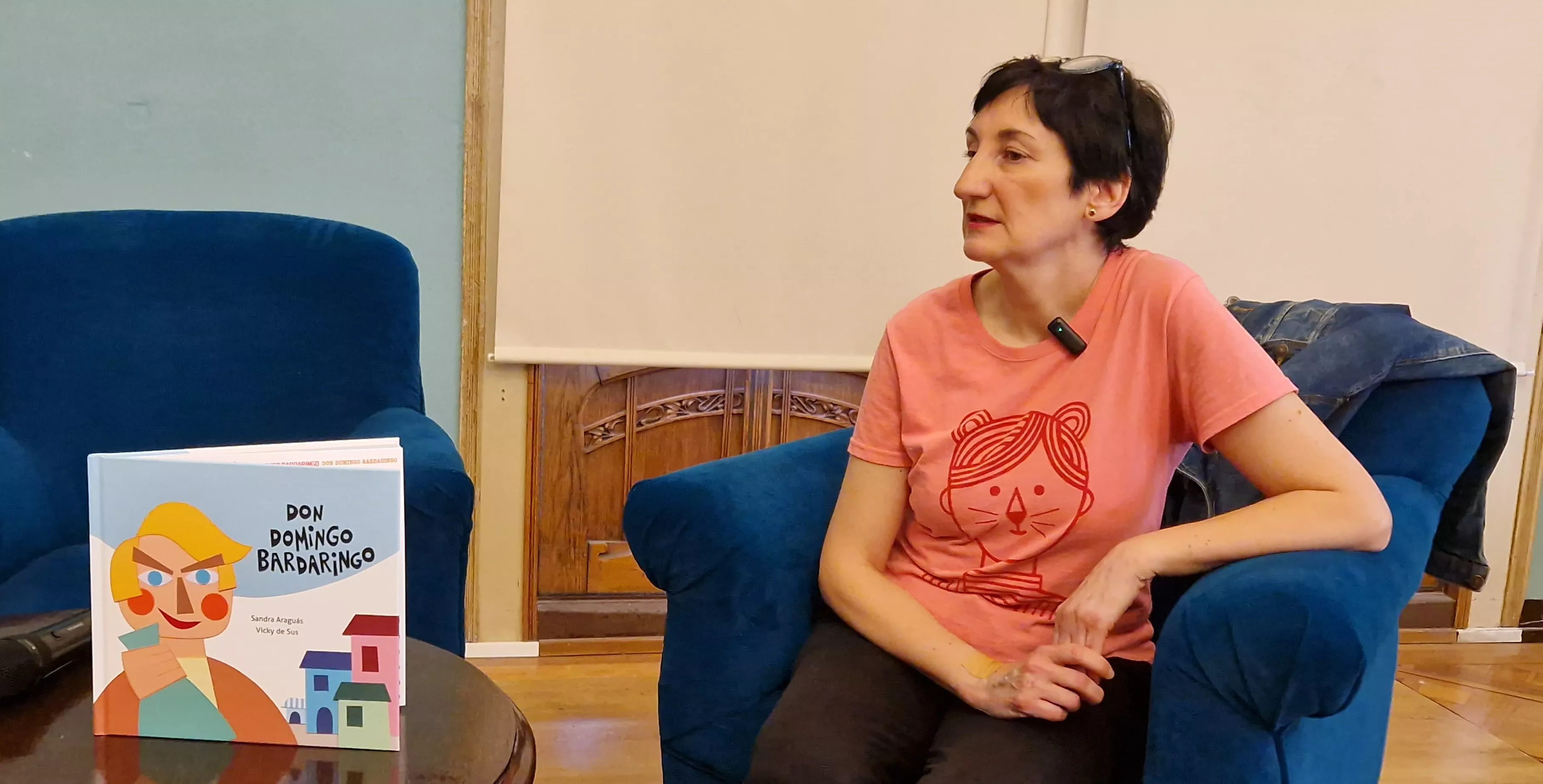 Vicky de Sus, en la presentación de Don Domingo Bardaringo. Foto Myriam Martínez