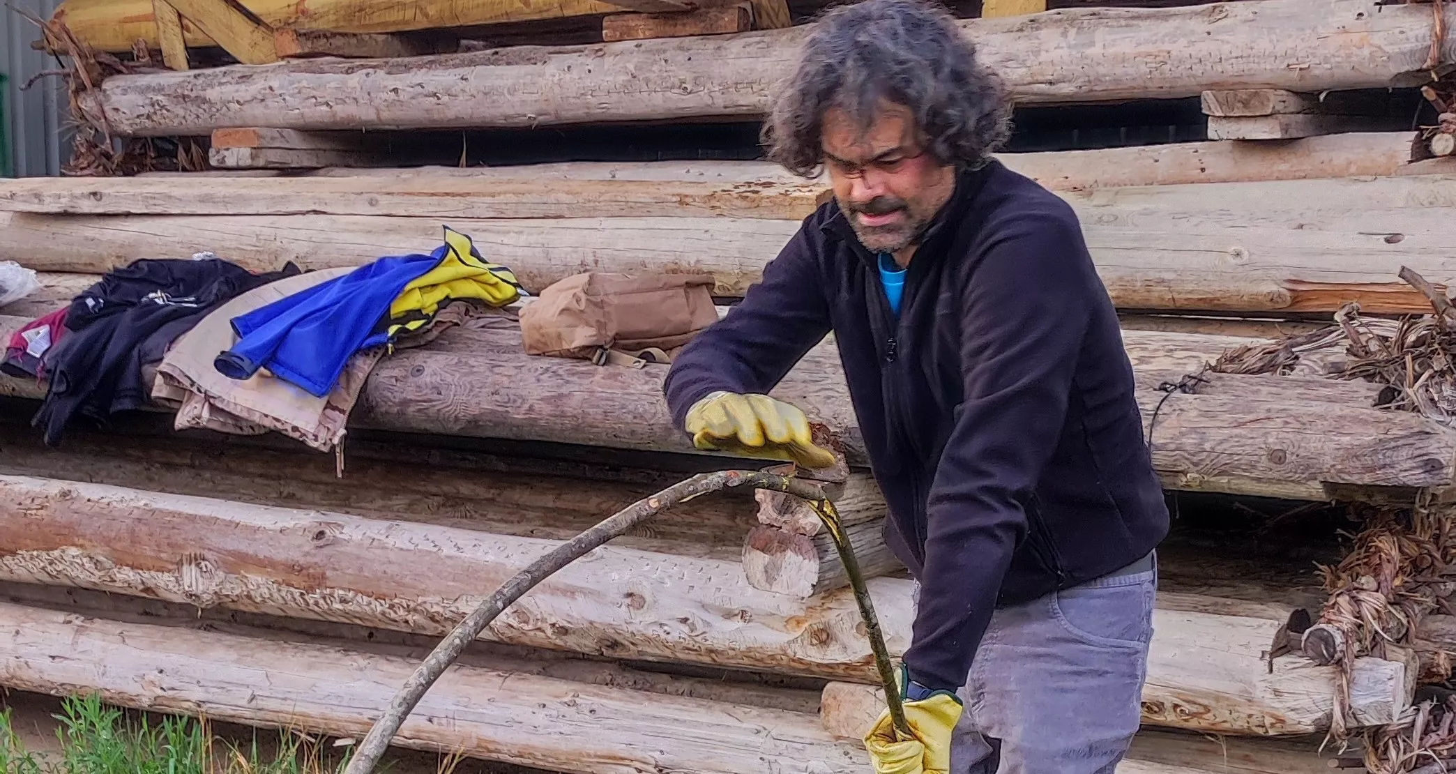 Preparativos de los nabateros de la Galliguera en Biscarrués.