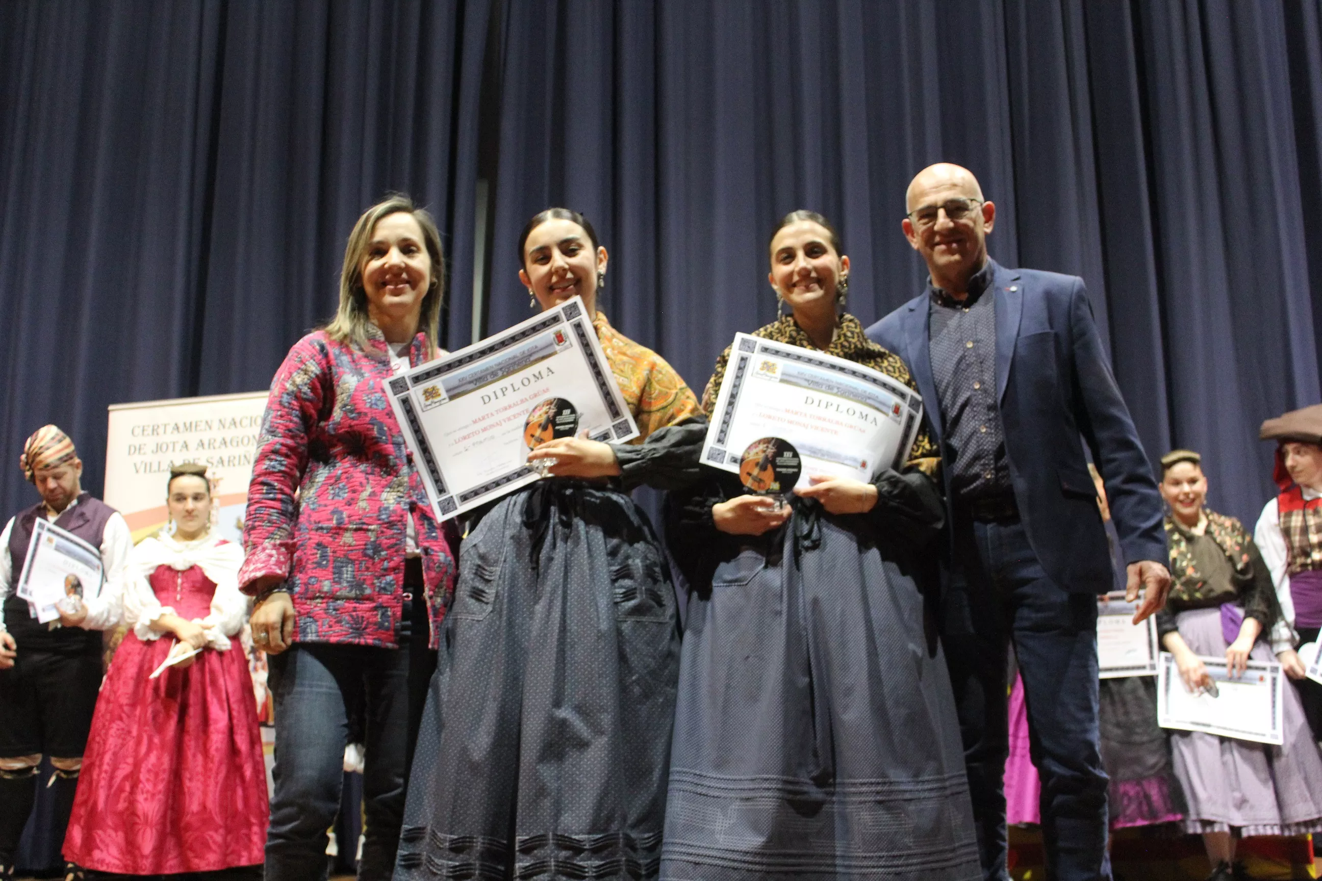 Ganadoras de dúo de canto.