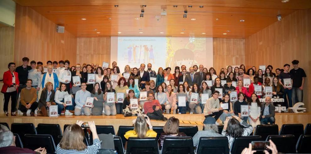 Los premiados del XXIII Certamen de Cine y Salud.