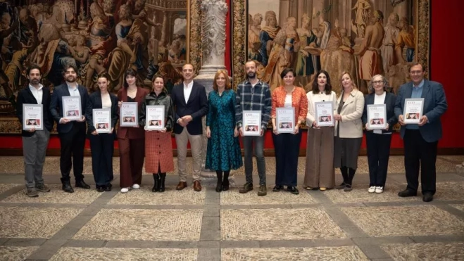 Imagen de Bacalero con algunos de los premiados. Imagen de Bacalero con algunos de los premiados.