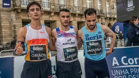 Oriach, segundo en Santiago de Compostela. Oriach, segundo en Santiago de Compostela.