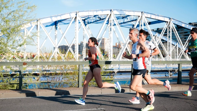 Cristina Espejo, en carrera. Cristina Espejo, en carrera.