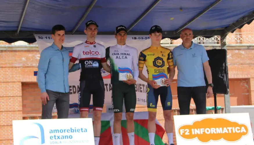 Pablo Ara rozó el triunfo en la Klasika Primavera de Amorebieta.