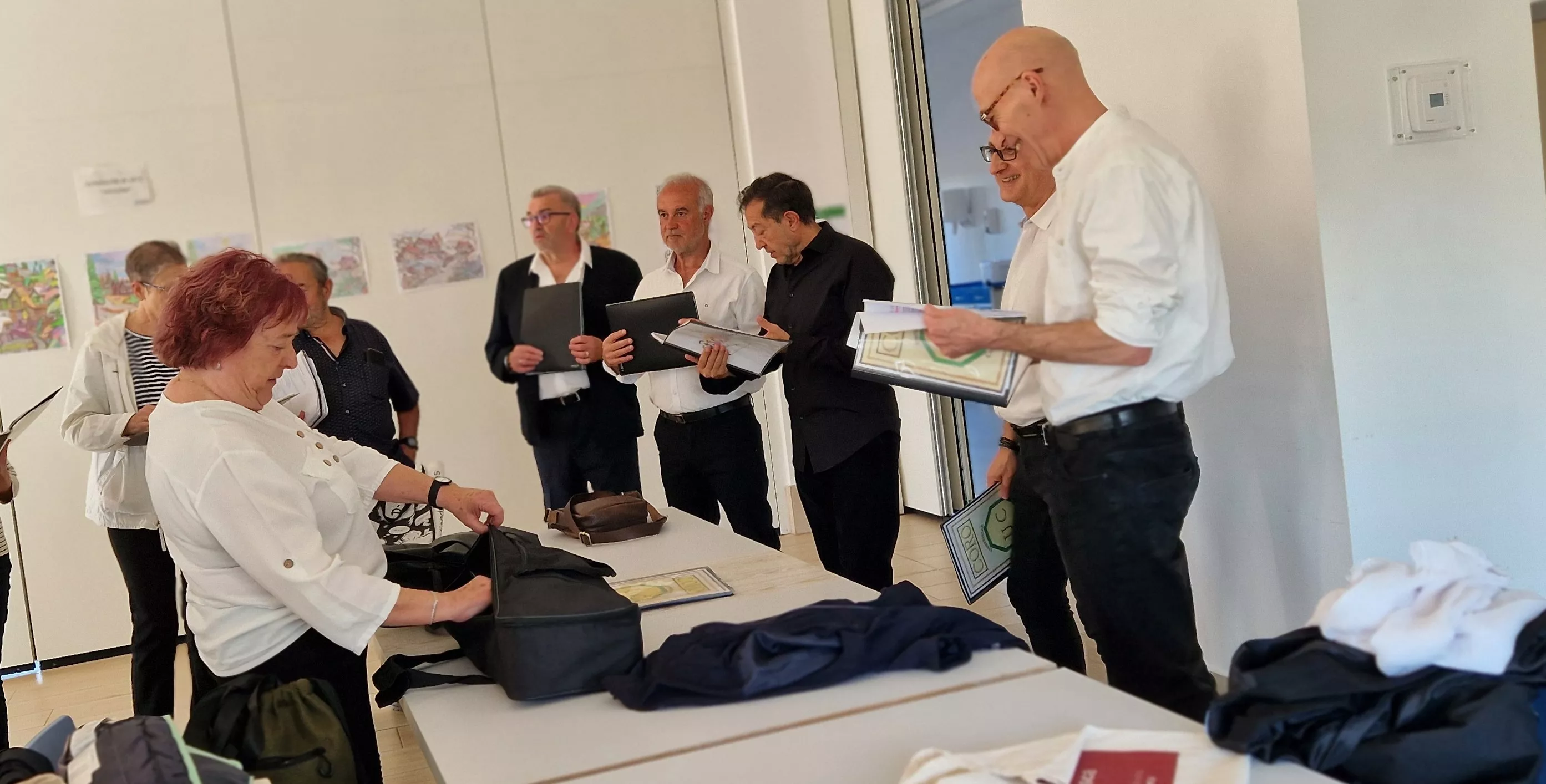 El Coro de la Universidad Ciudadana en la Residencia Rey Ardid. Foto Myriam Martínez