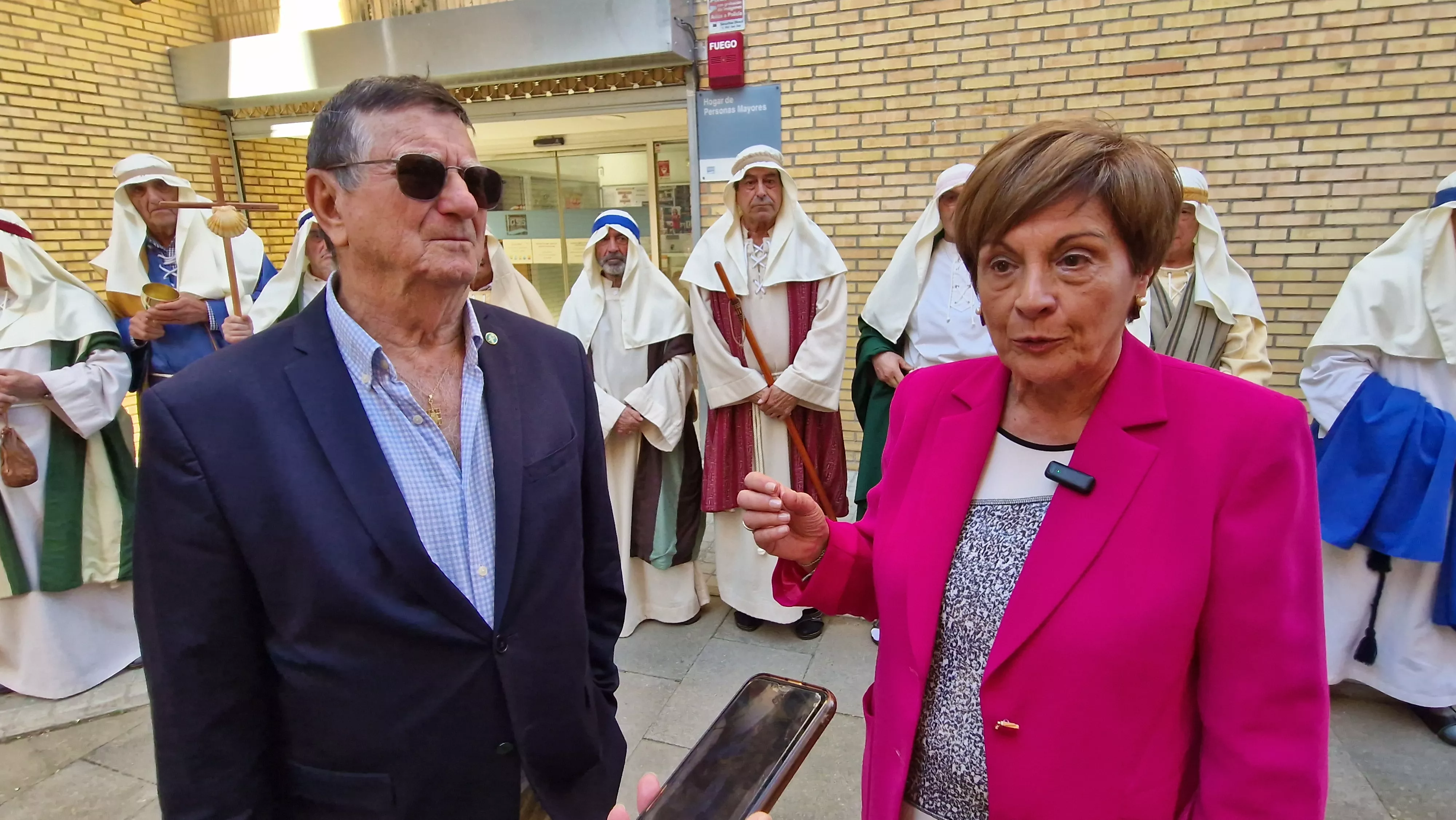 Los doce apóstoles que participarán en la Semana Santa oscense. Foto Myriam Martínez