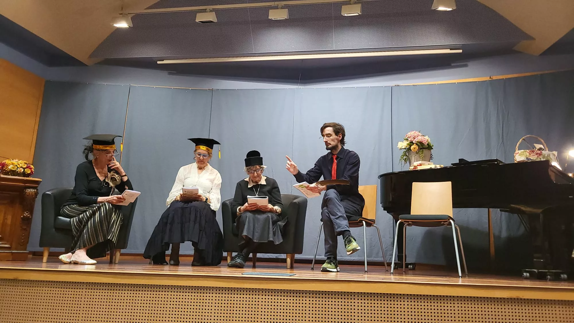 Interpretación de Las Mujeres Sabias de Molière en Huesca