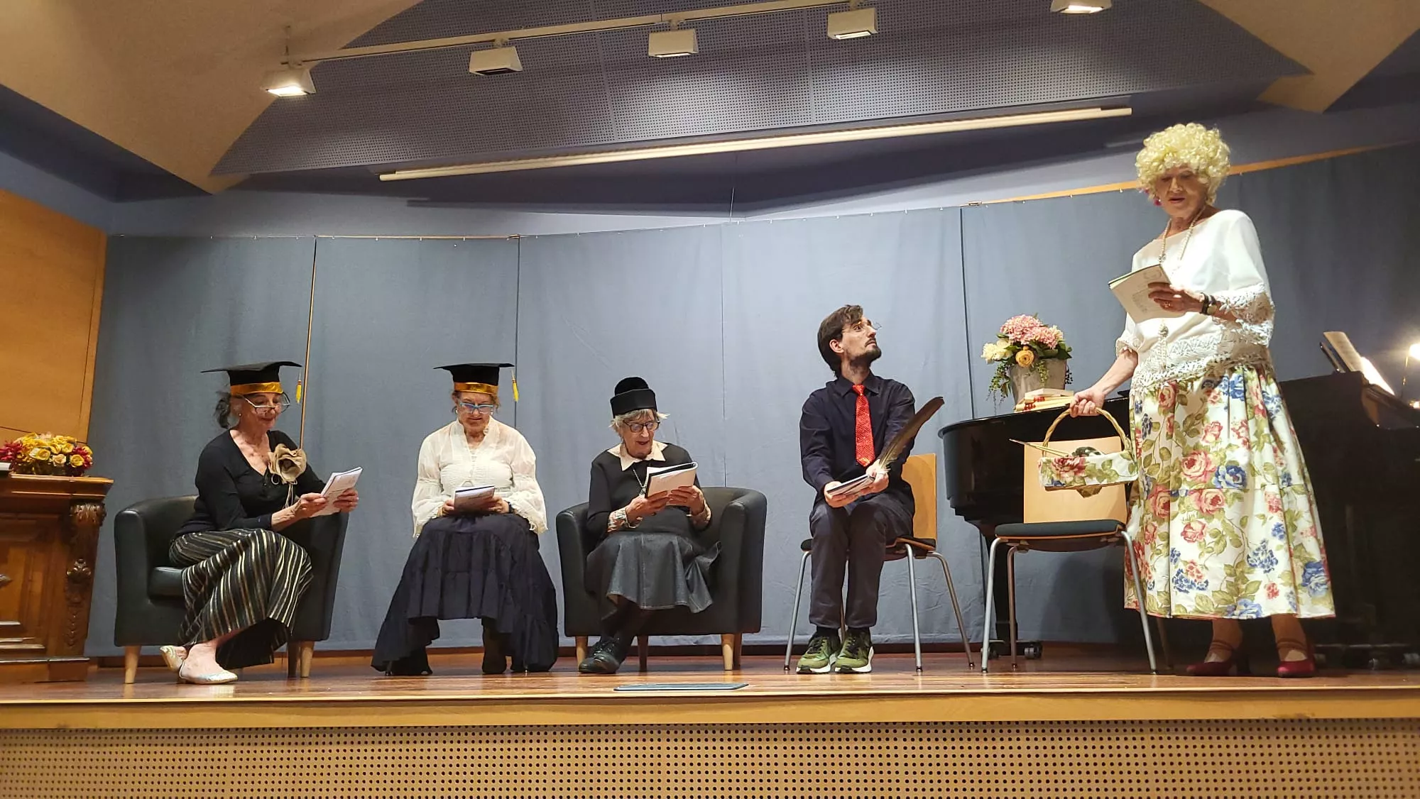 Interpretación de Las Mujeres Sabias de Molière en Huesca