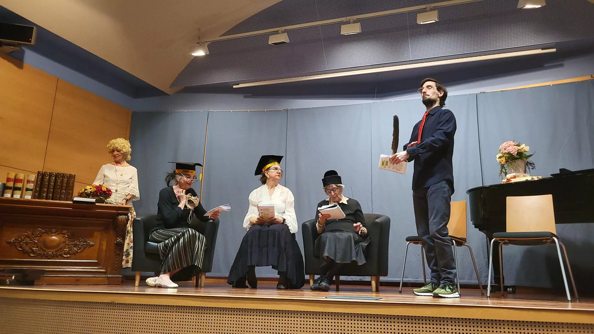 Interpretación de Las Mujeres Sabias de Molière en Huesca