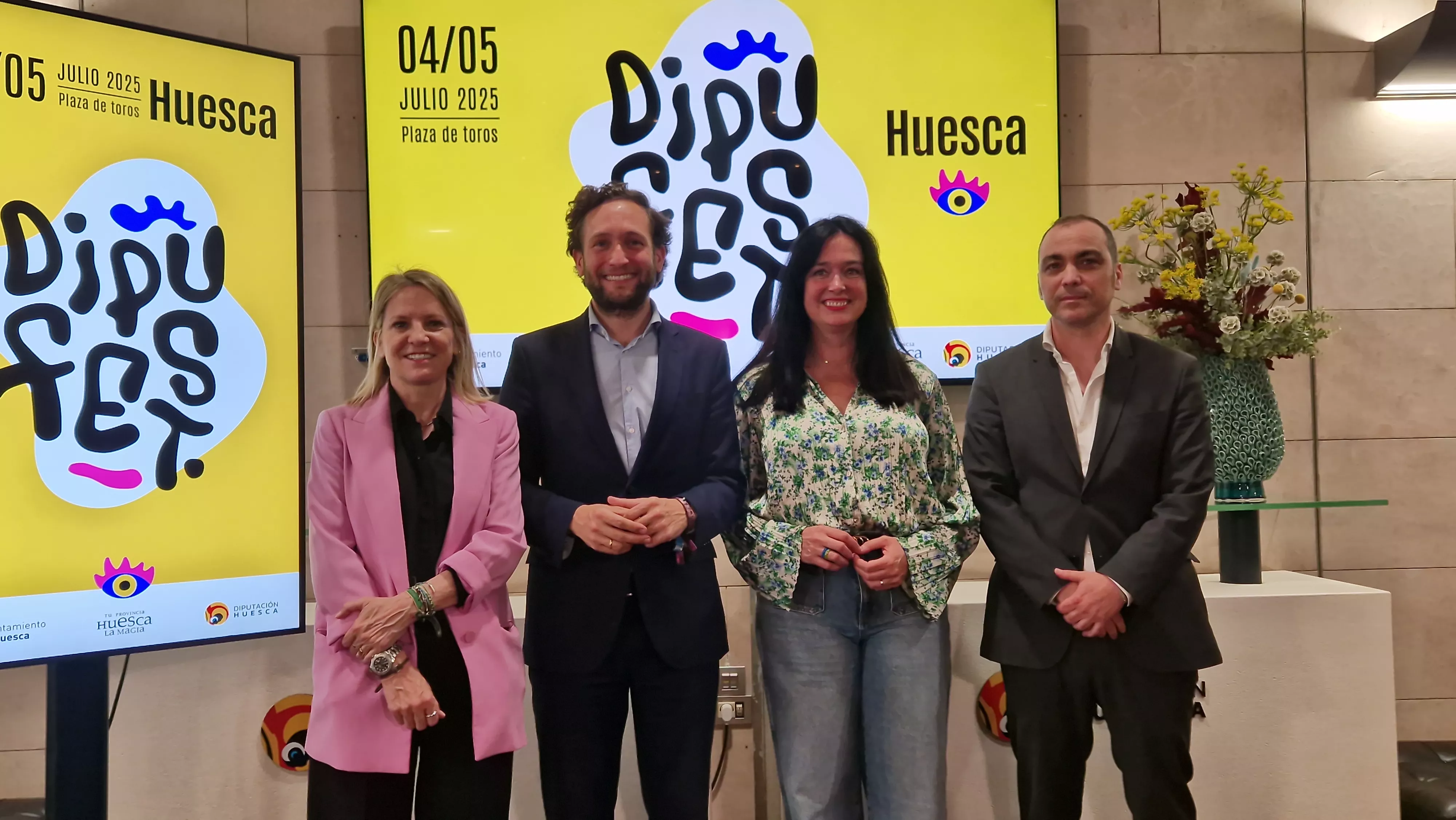 Nuria Mur, Isaac Claver, Lorena Orduna y Carlos Sampériz. Foto Myriam Martínez