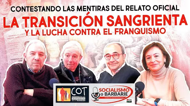 Proyección en el CRMAHU del podcast "La transición sangrienta". Foto Carlos Neofato