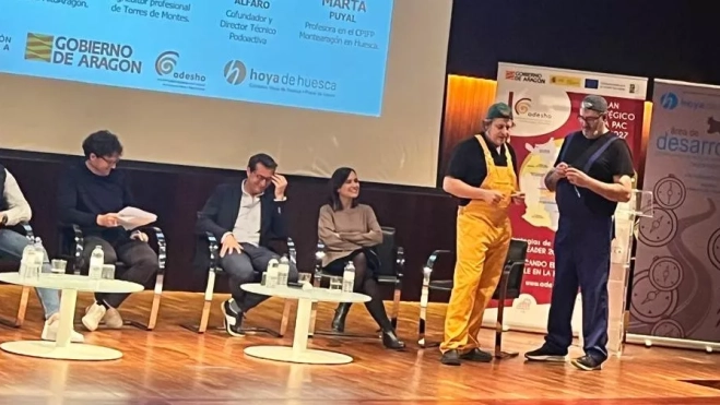 Alfonso Palomares y Kike Lera, durante su intervención.