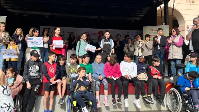 Mini Marcha Aspace en Huesca. Foto Mercedes Manterola